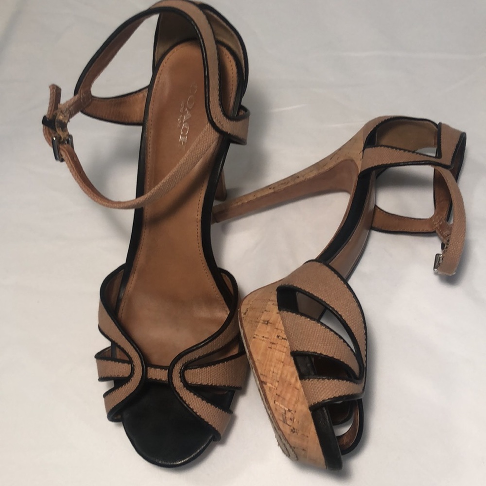 Coach Dylan Heeled Sandals Size 9 - Picture 6 of 10
